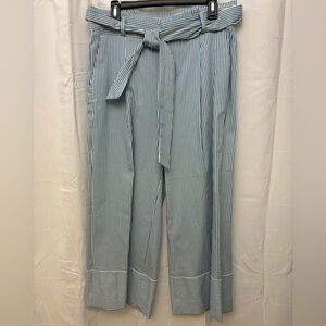 Banana Republic Blue and White Striped Shirt